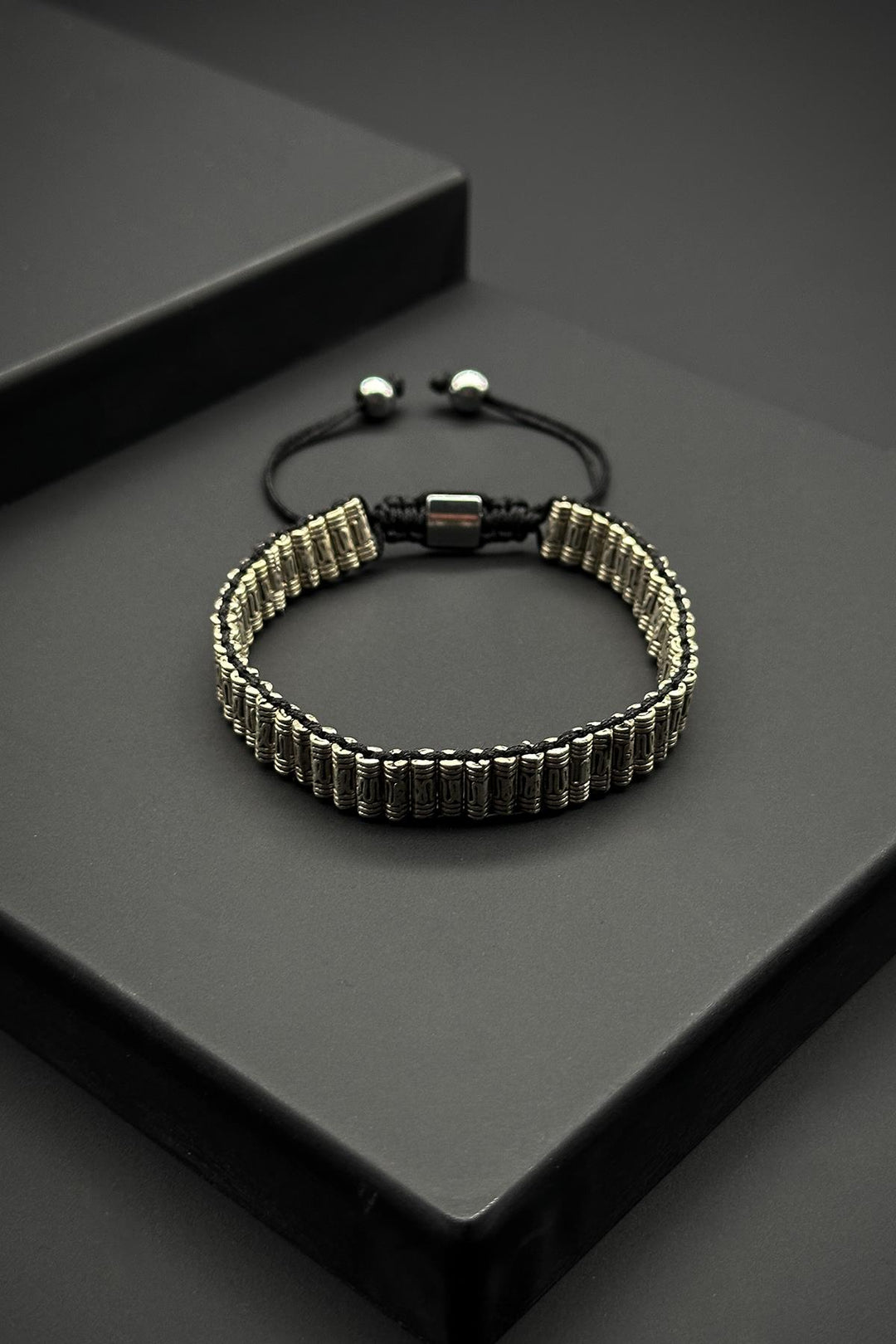 NVM FRNCH Tibetan Model Silver Color Men's Bracelet FRJ11984-2084-A - Lucca