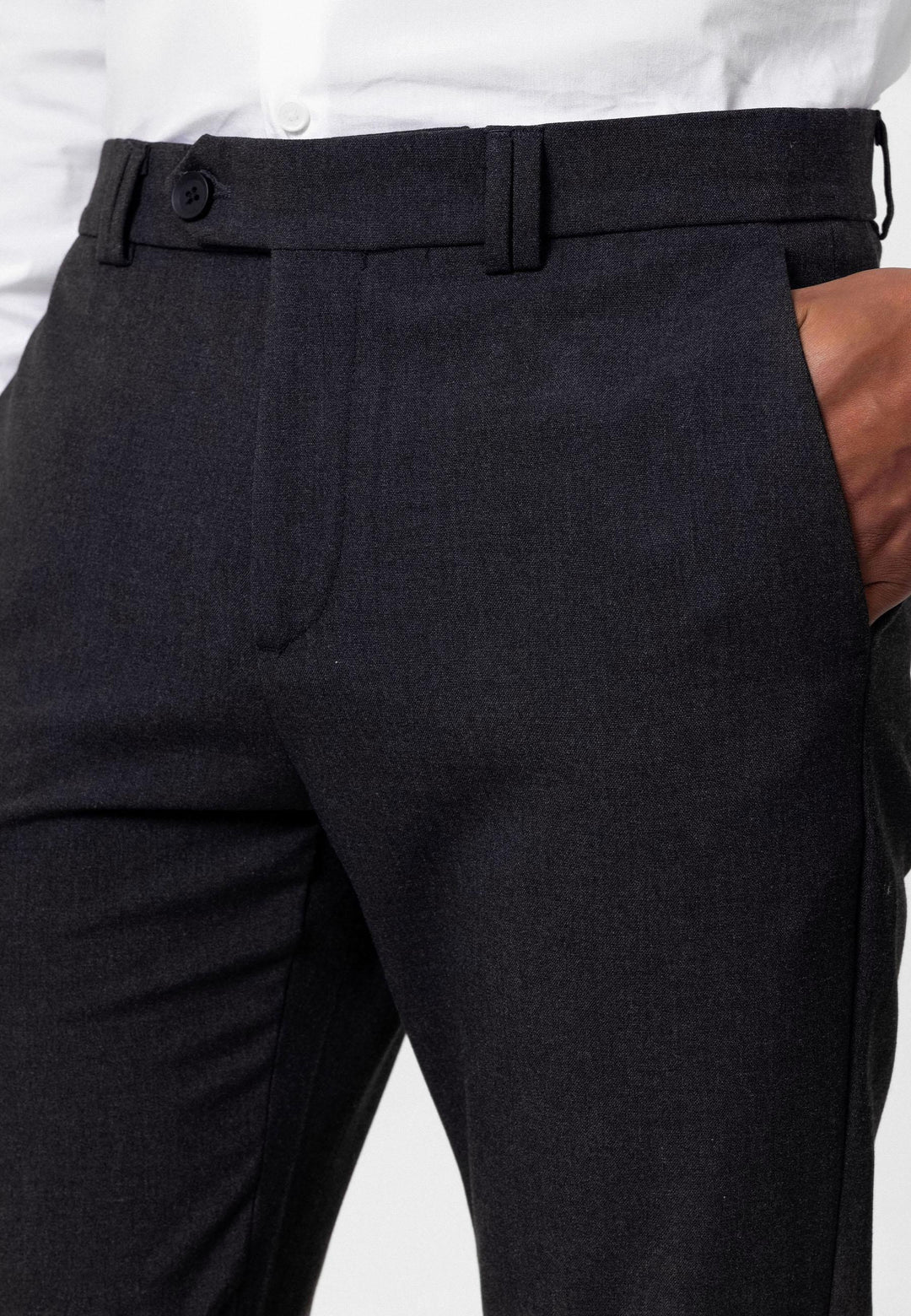 ANT Antioch Smoke Men's Slim Fit Fabric Pants - Merseburg
