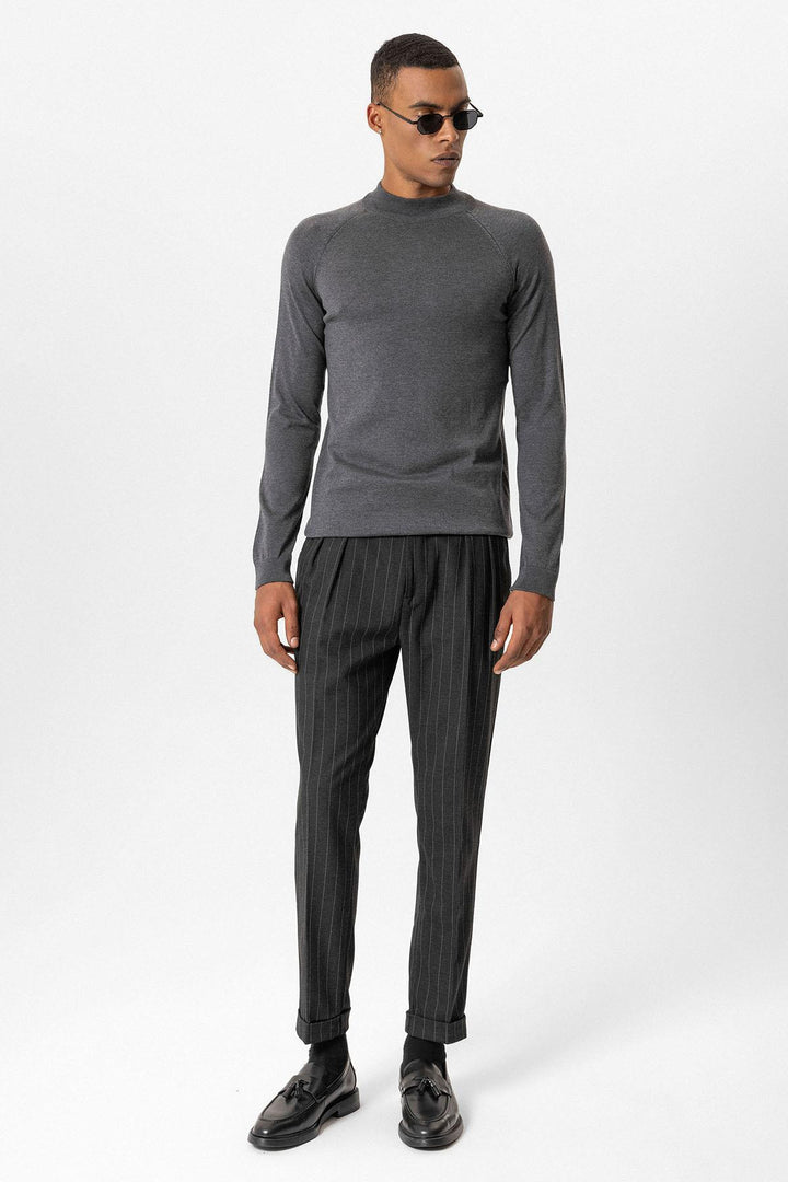 ANT Antioch Smoke Half Neck Men's Sweater - Xico