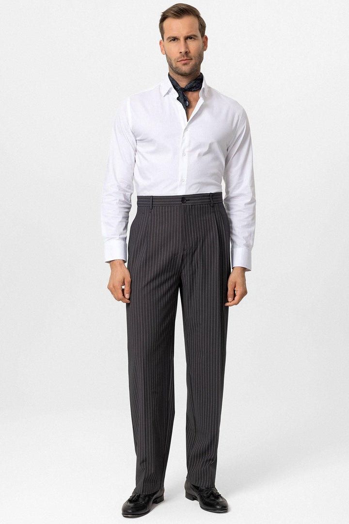 ANT High Waist Relax Fit Striped Men's Pants - Hayward