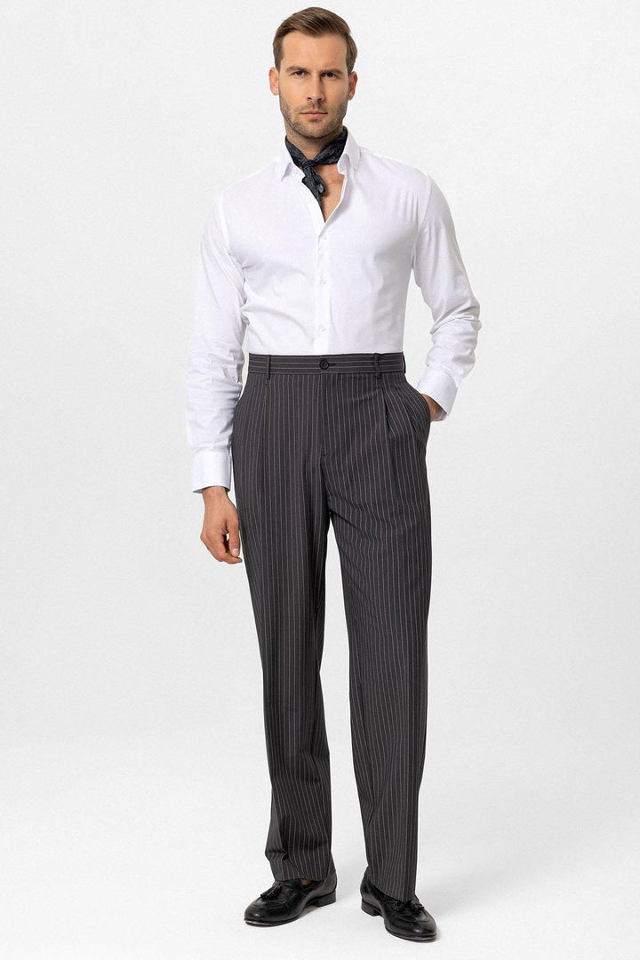ANT High Waist Relax Fit Striped Men's Pants - Hayward