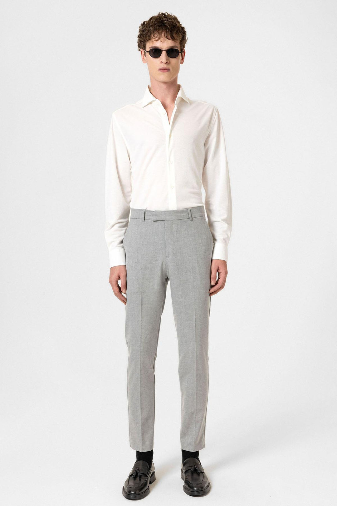 ANT Antioch Gray Classic High Waist Men's Pants - Arras