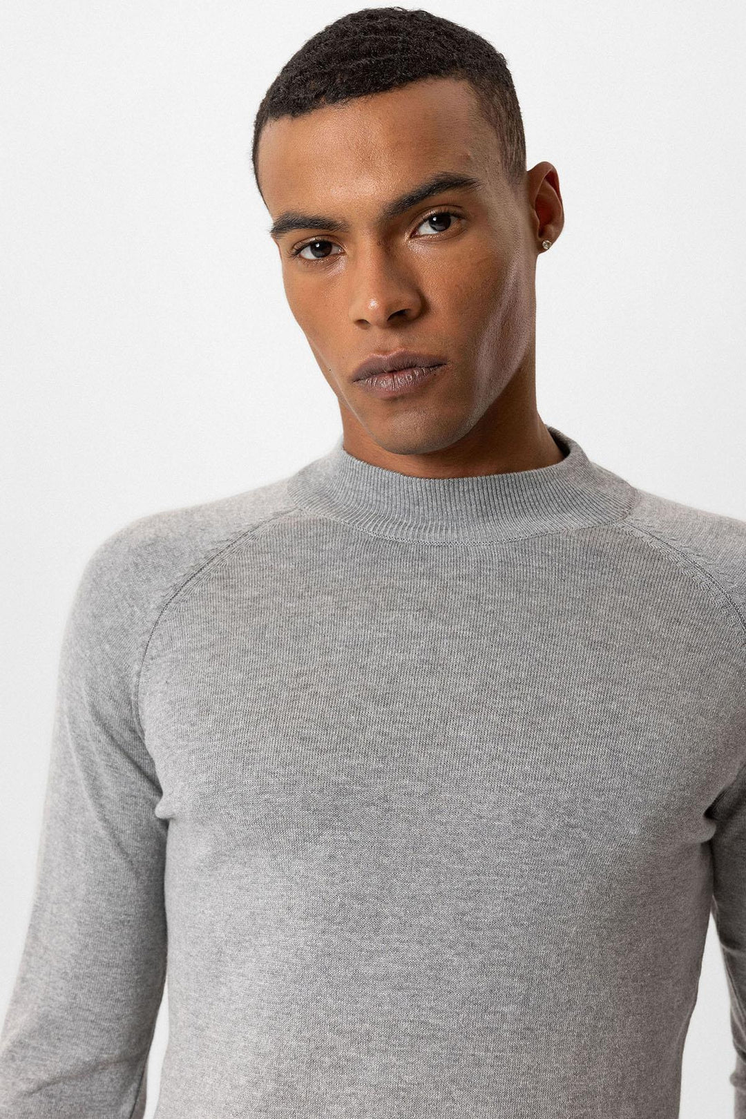 ANT Antioch Gray Melange Half-Zip Men's Sweater - Urbandale