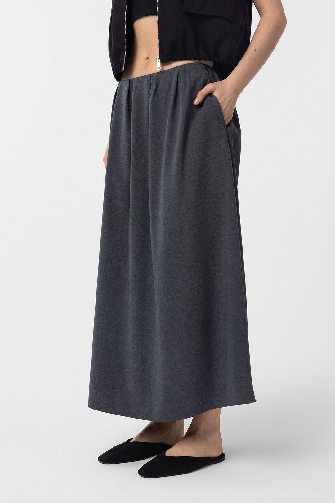 ANT Antioch Greek Pillar Woman Midi Skirt - Floreşti
