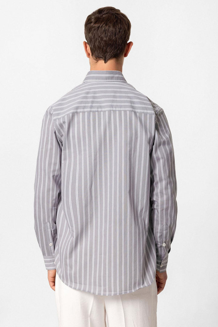 ANT Regular Fit Long Sleeve Striped Men's Shirt - Palm Coast