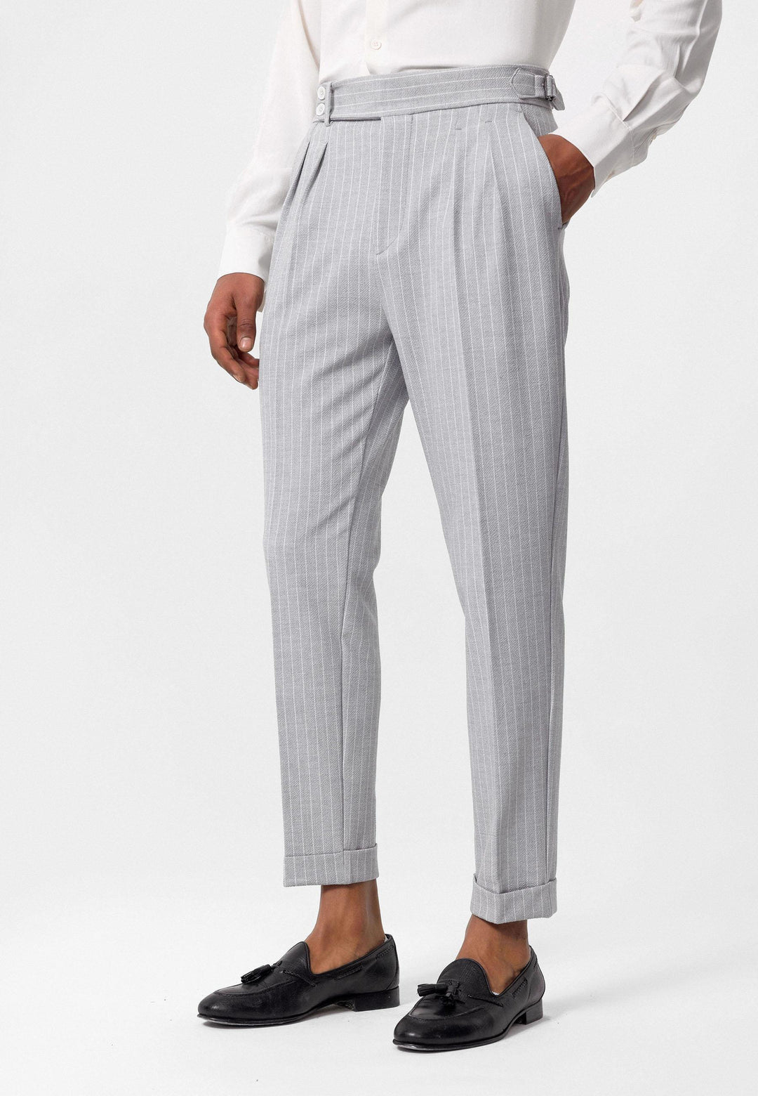 ANT High Waist Striped Men's Pants - Palm Springs