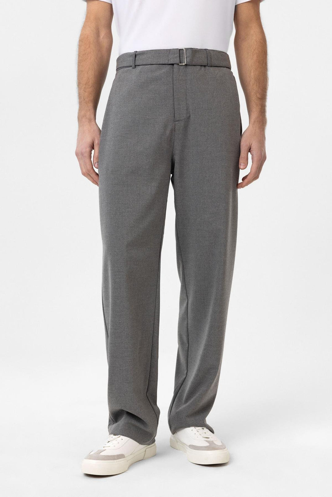 ANT Antioch Gray High Waist Belted Men's Pants - Alfortville