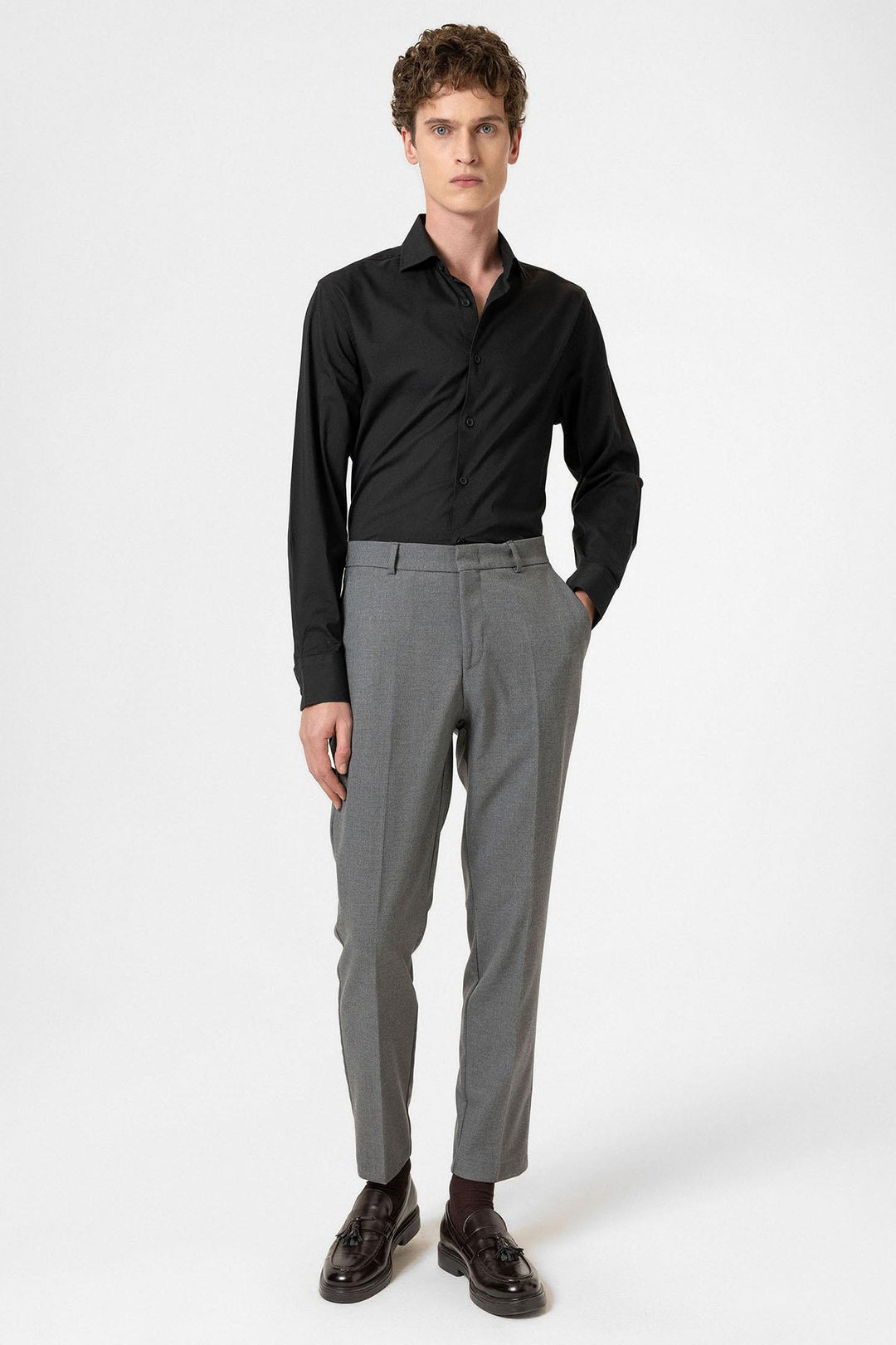 ANT Antioch Gray High Waist Classic Men's Pants - Strood