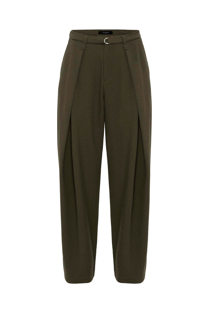 ANT Antioch Khaki Belted High-Waisted Women's Pants - Penafiel