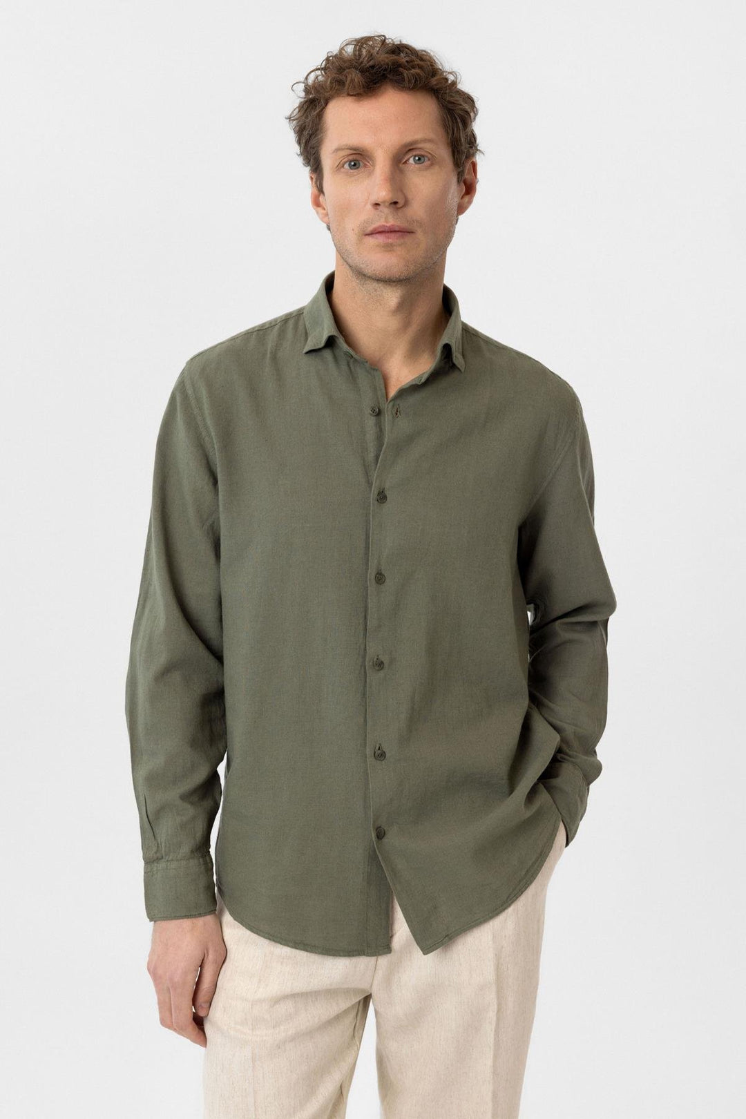 ANT Antioch Linen Cotton Blend Men's Shirt - Umán