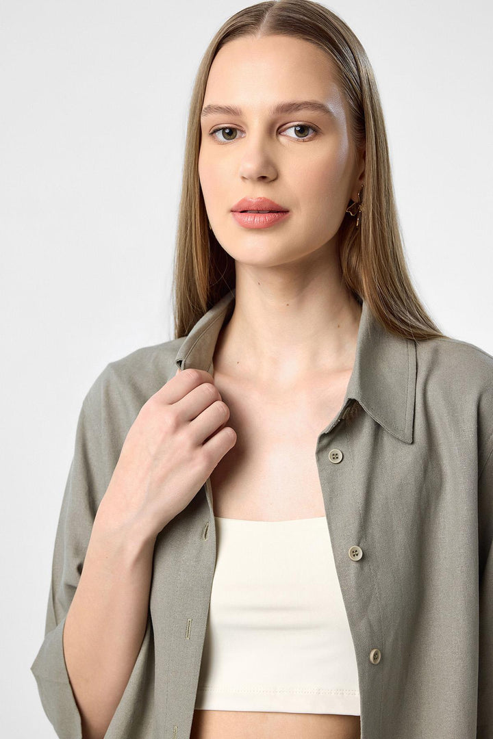 ANT Antioch Linen Cotton Blend Women's Shirt - Bundaberg
