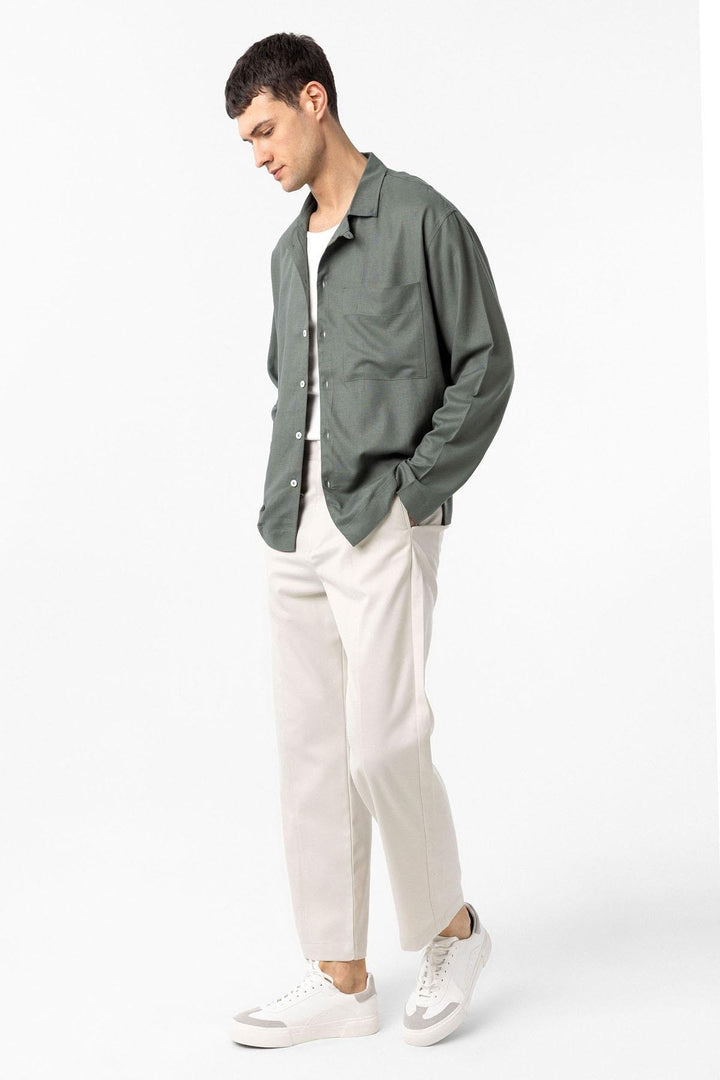 ANT Antioch Relax Fit Men's Shirt with Linen and Cotton Blend - Horsham