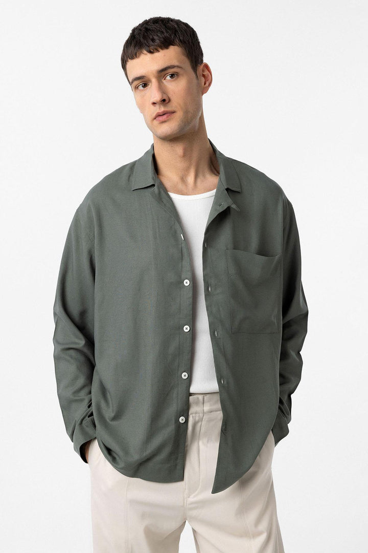 ANT Antioch Relax Fit Men's Shirt with Linen and Cotton Blend - Horsham
