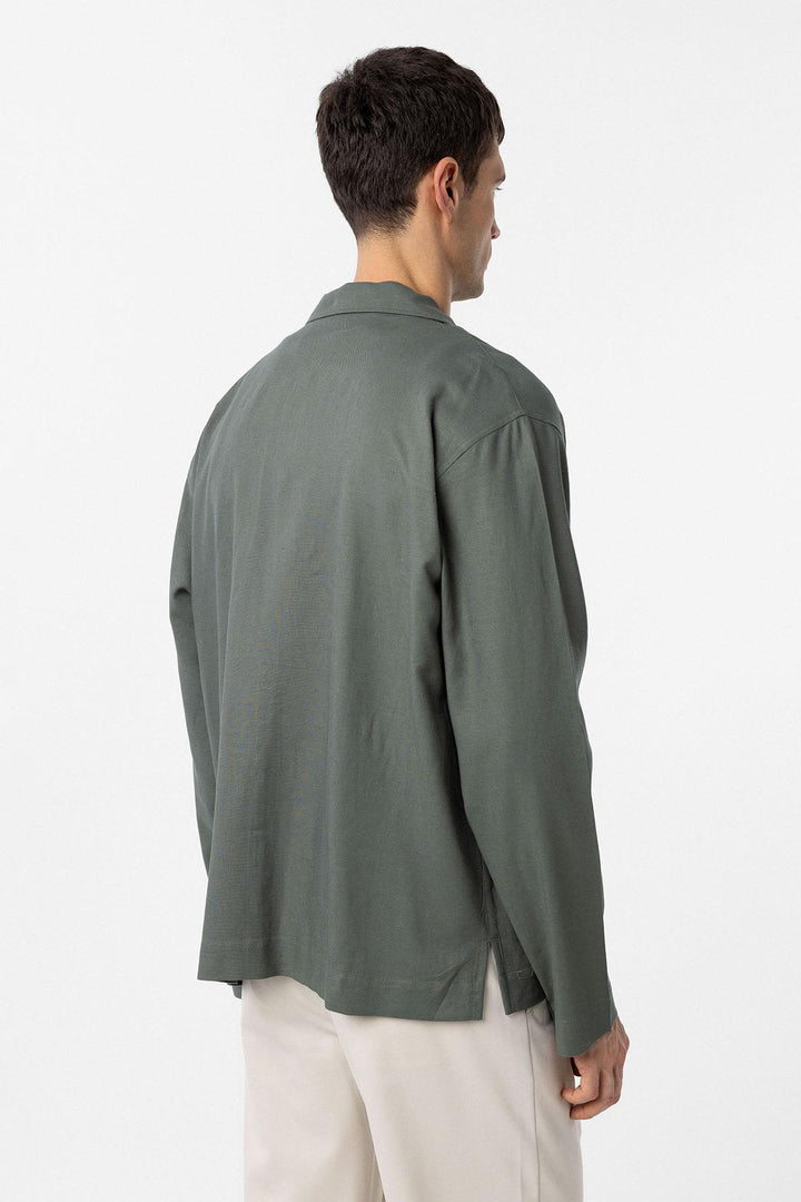 ANT Antioch Relax Fit Men's Shirt with Linen and Cotton Blend - Horsham