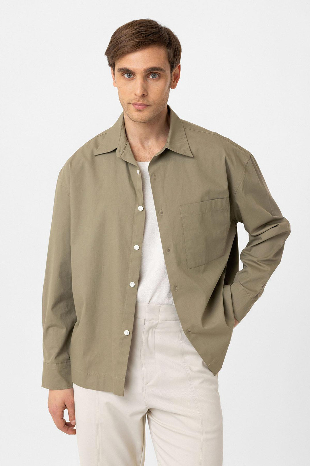ANT Antioch Cotton Relaxed Fit Men's Shirt - Brixton