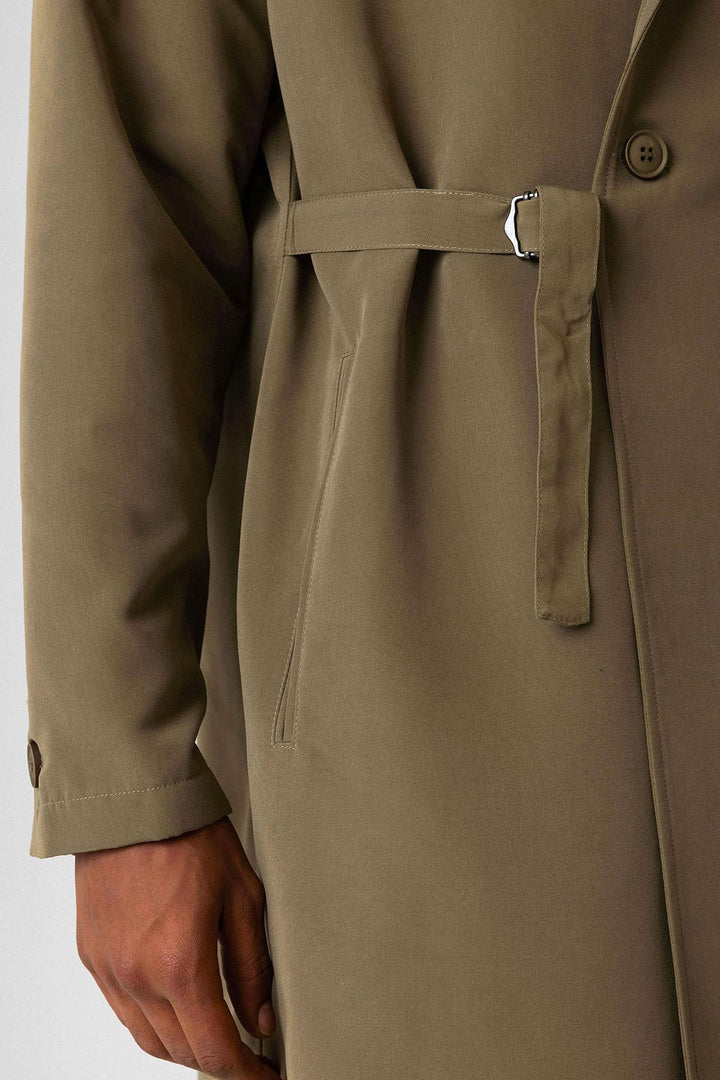 ANT Men's Trench Coat with Buckle Detail - Rovereto