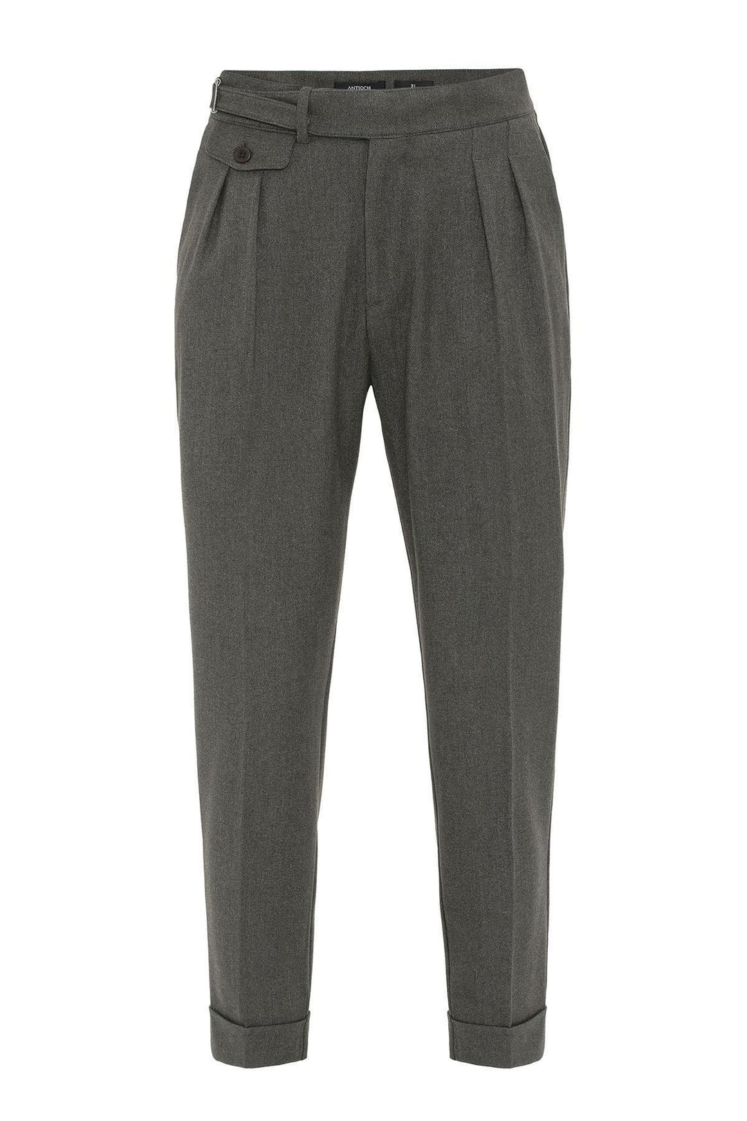 ANT Antioch Haki Toka Detailed High Waisted Men's Pants - Fareham