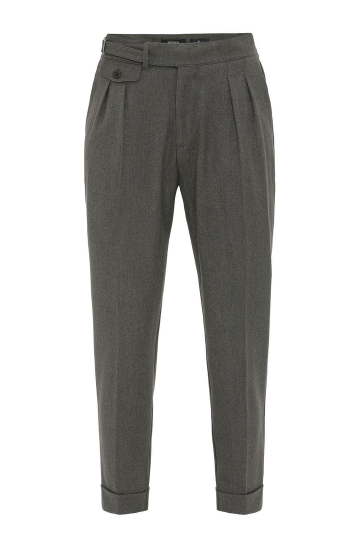 ANT Antioch Haki Toka Detailed High Waisted Men's Pants - Fareham