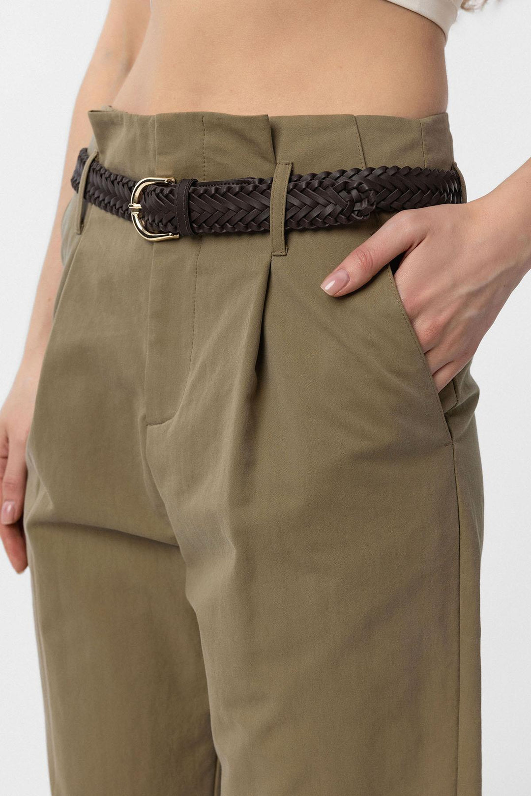 ANT Antioch High Waisted Buttoned Flare Women's Pants - Saint-Quentin