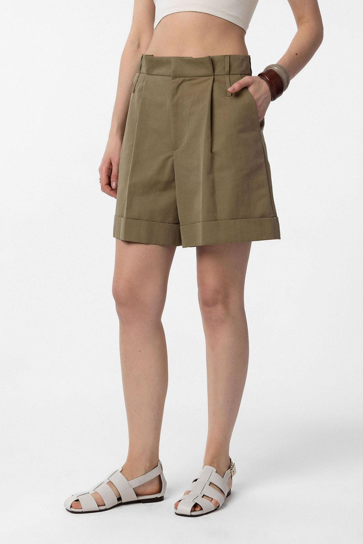 ANT Antioch High Waisted Belted Women's Bermuda Shorts - Grand Junction