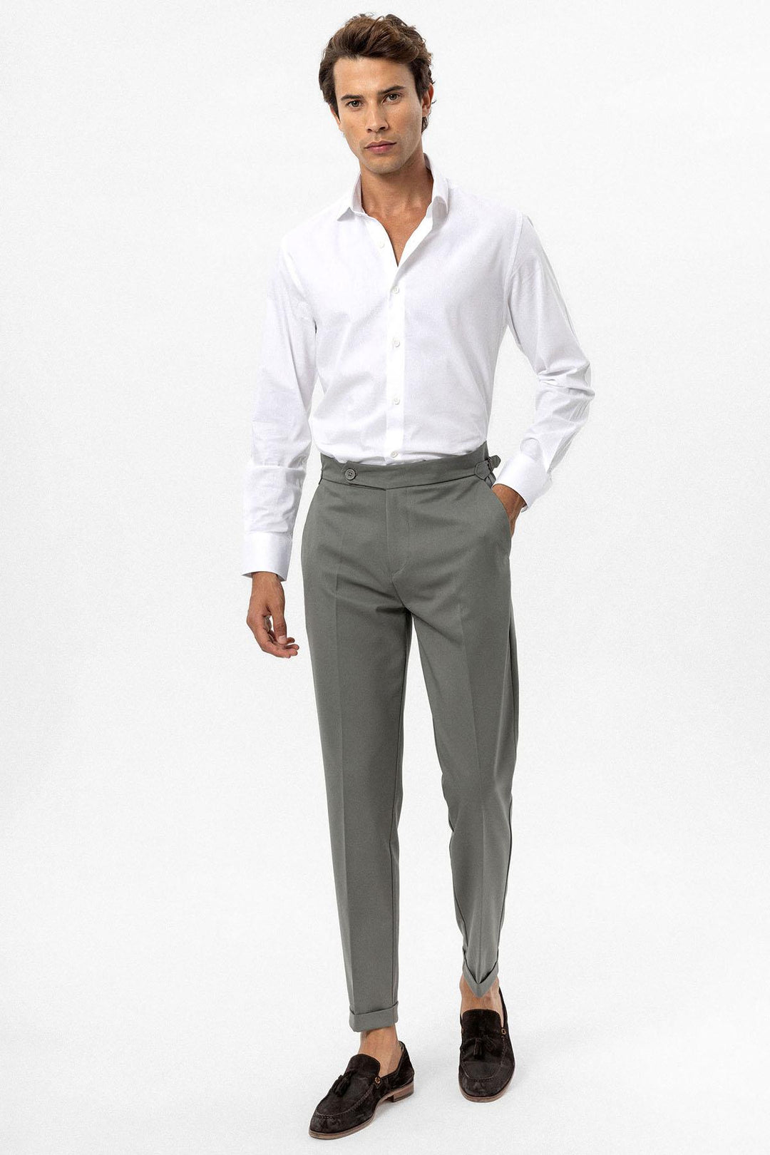 ANT High Waist Regular Fit Men's Pants - Coram