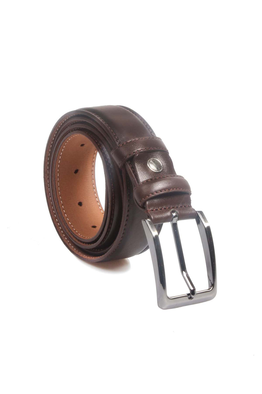 FST Genuine Leather Men's Belt Accessory 779KA134-00 Brown - Mazatlán