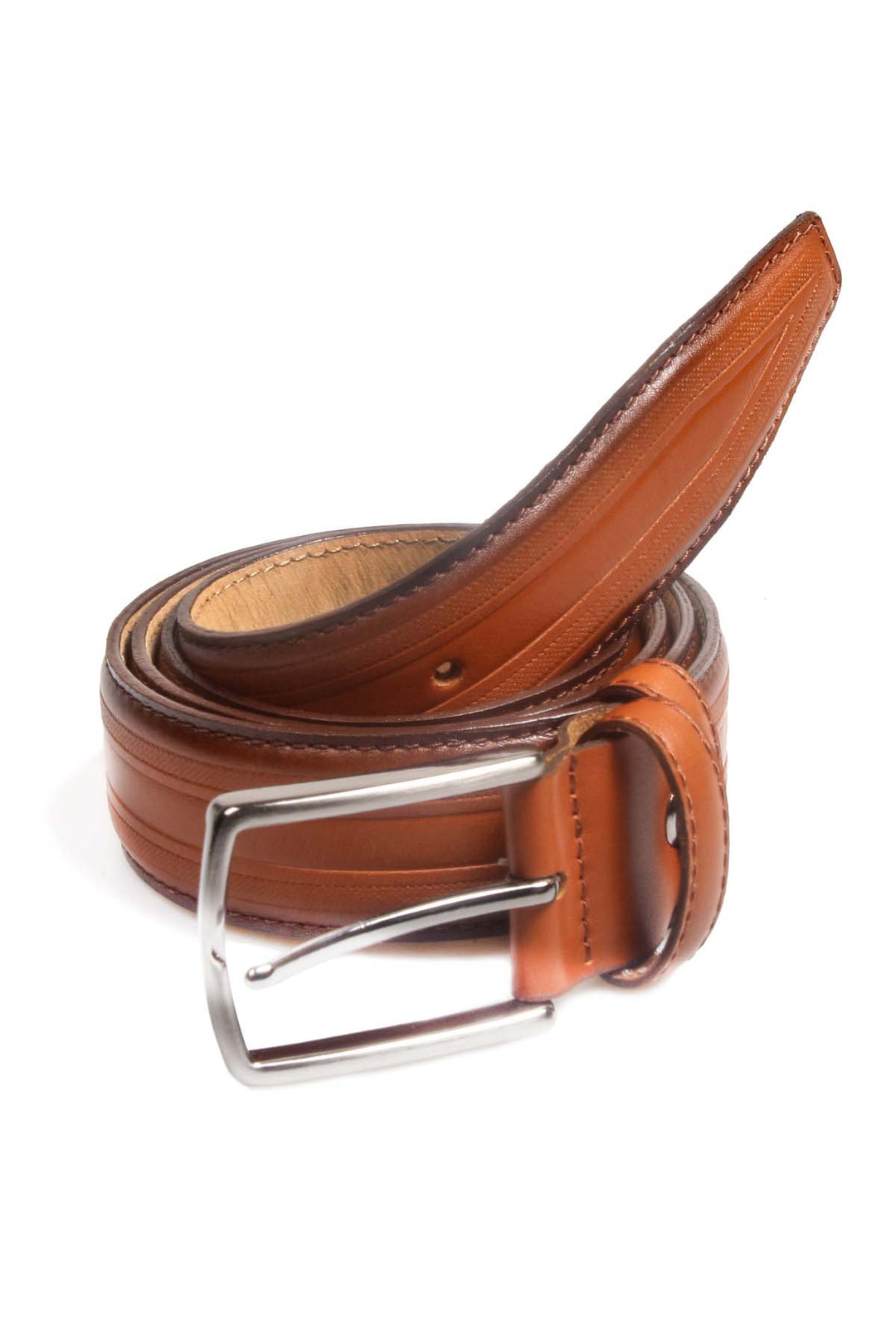 FST Genuine Leather Men's Belt Accessory 779KAF134-49 Tan - Culiacán