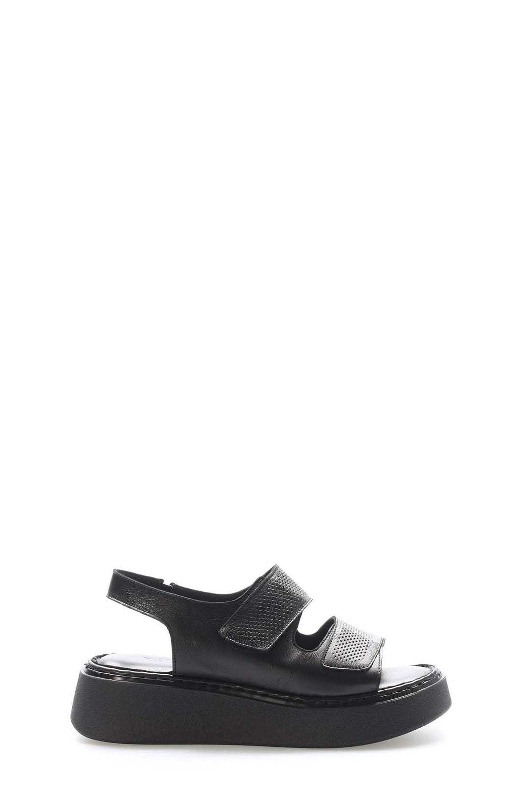 FST Genuine Leather Women's Classic Sandal 621ZA1150 Black - Utica