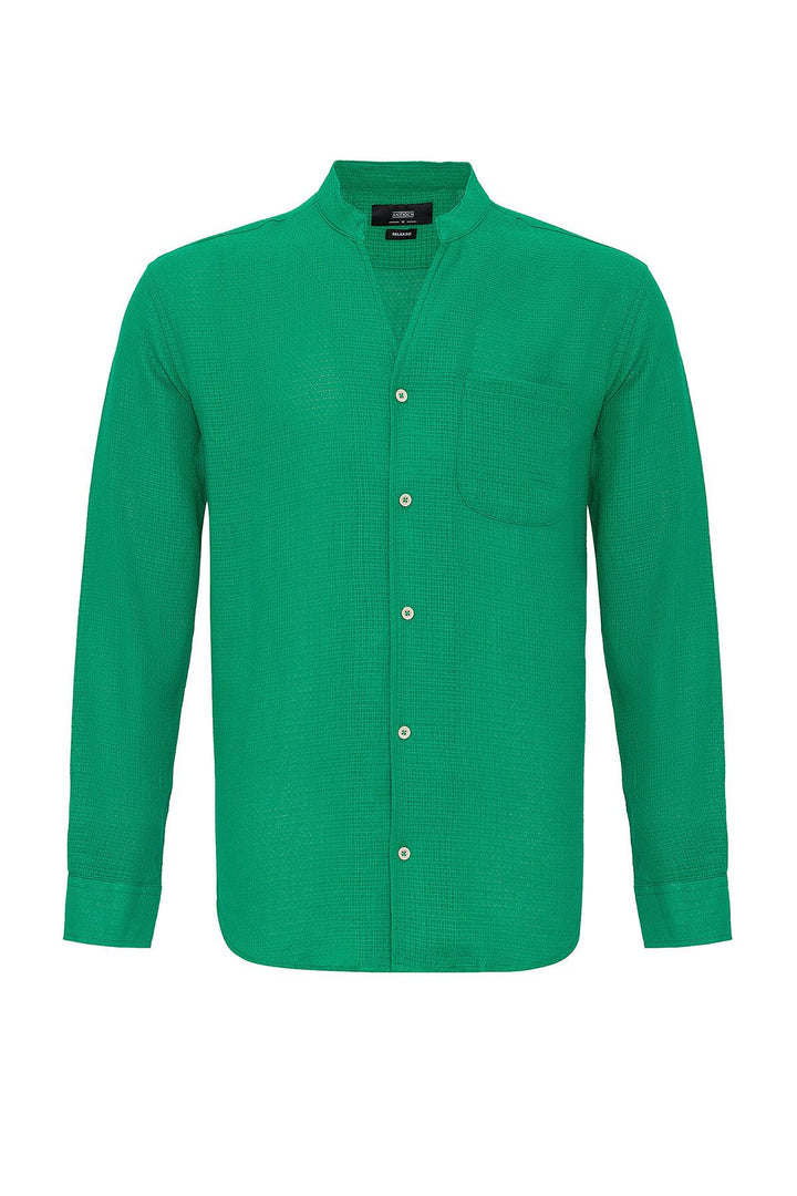 ANT Judge Collar Knitted Textured Men's Shirt - Kerpen