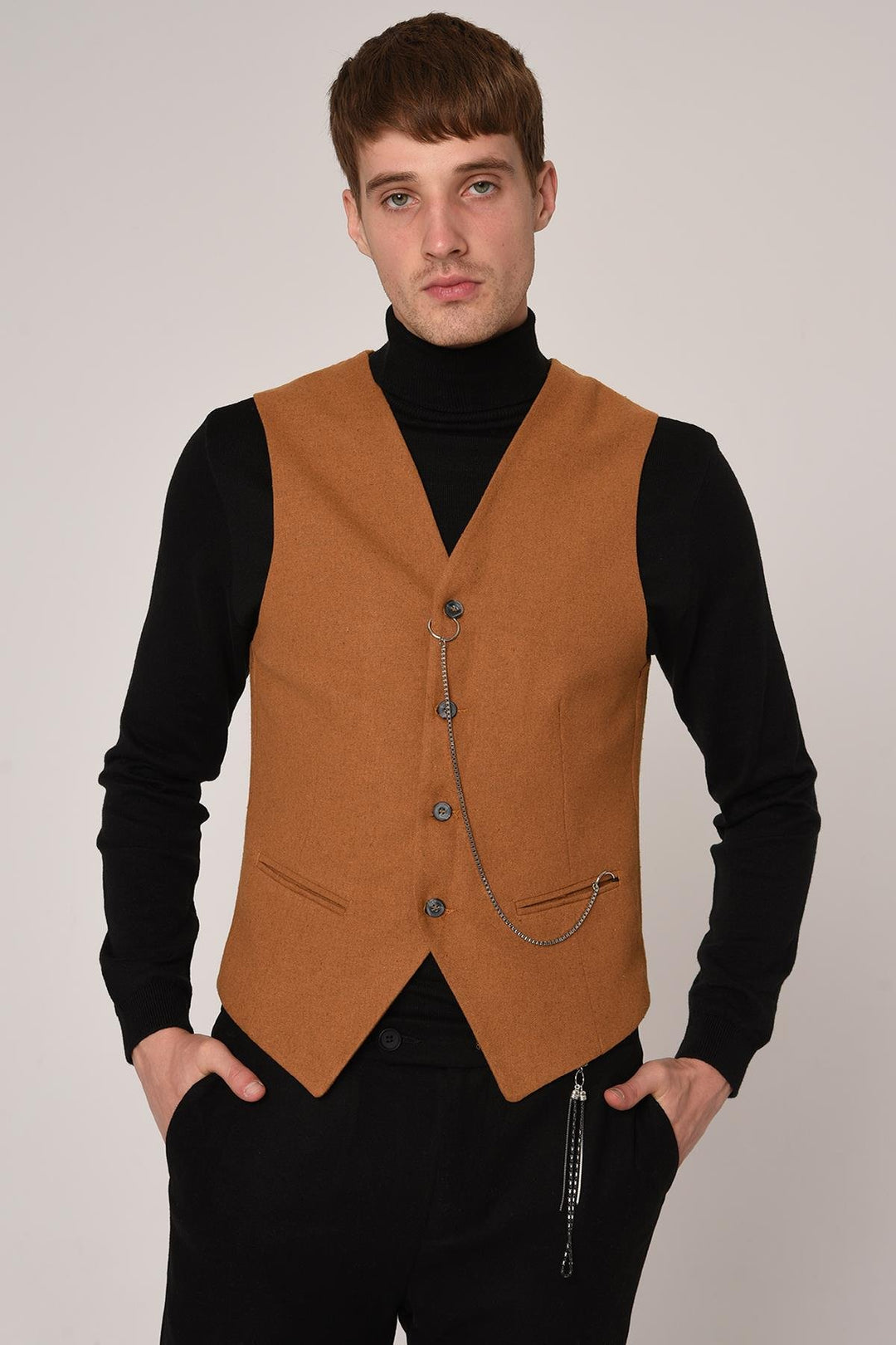 ANT Antioch Mustard Slim Fit Men's Vest - Redmond