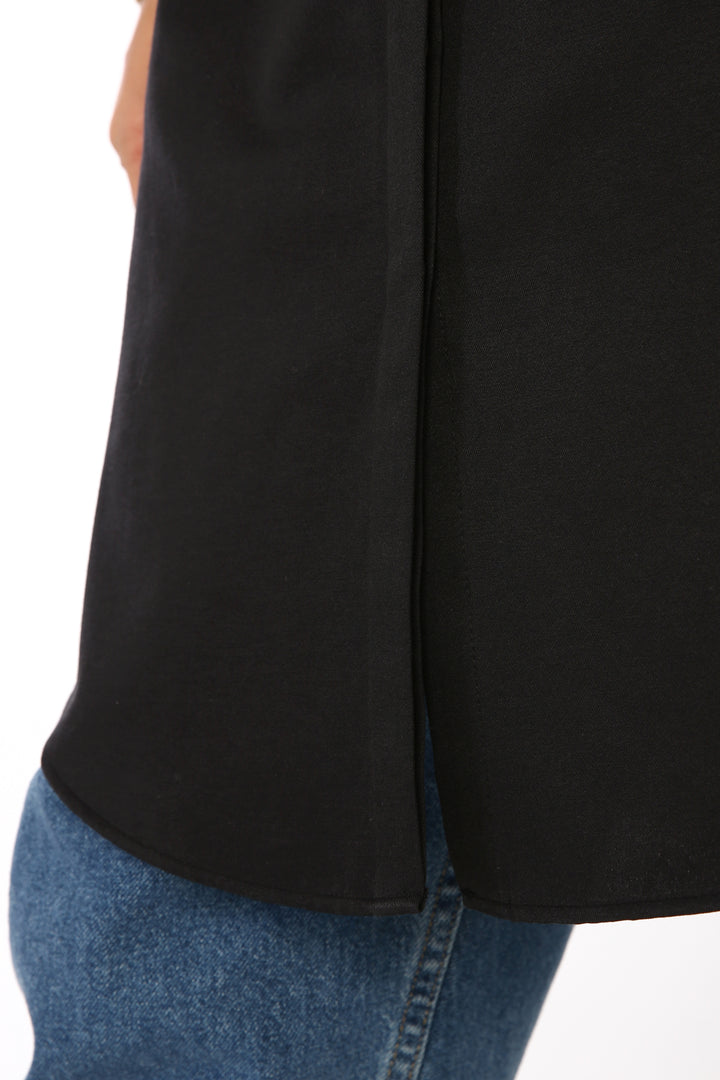 TLD Women Allday Black Cotton Shirt Skirt - Fullerton