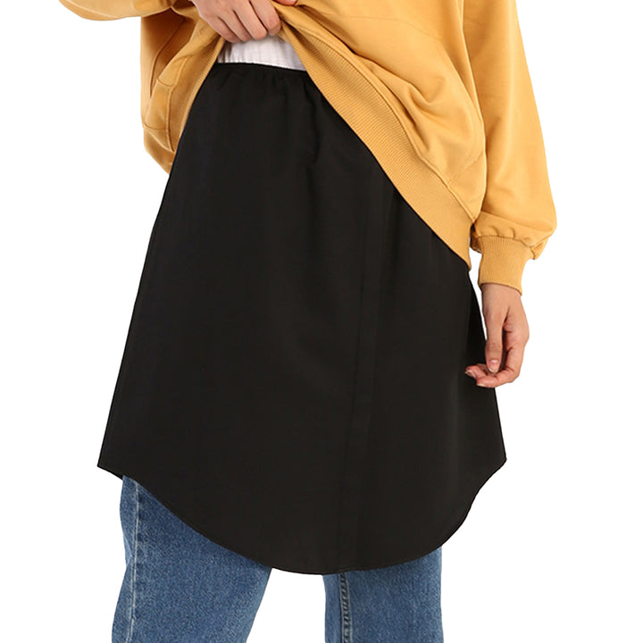 TLD Women Allday Black Cotton Shirt Skirt - Fullerton