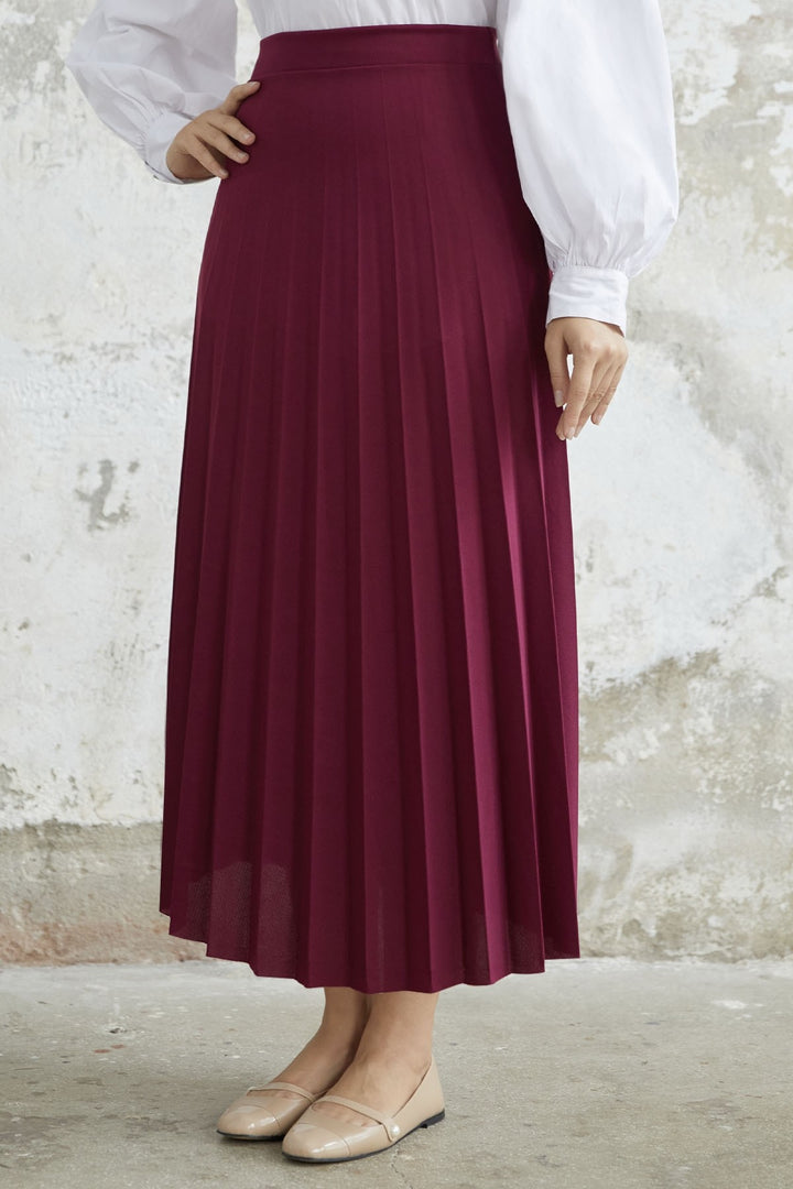 MDS Women Luisa Beli Rubber-Banded Skirt - Purple - Arrecife