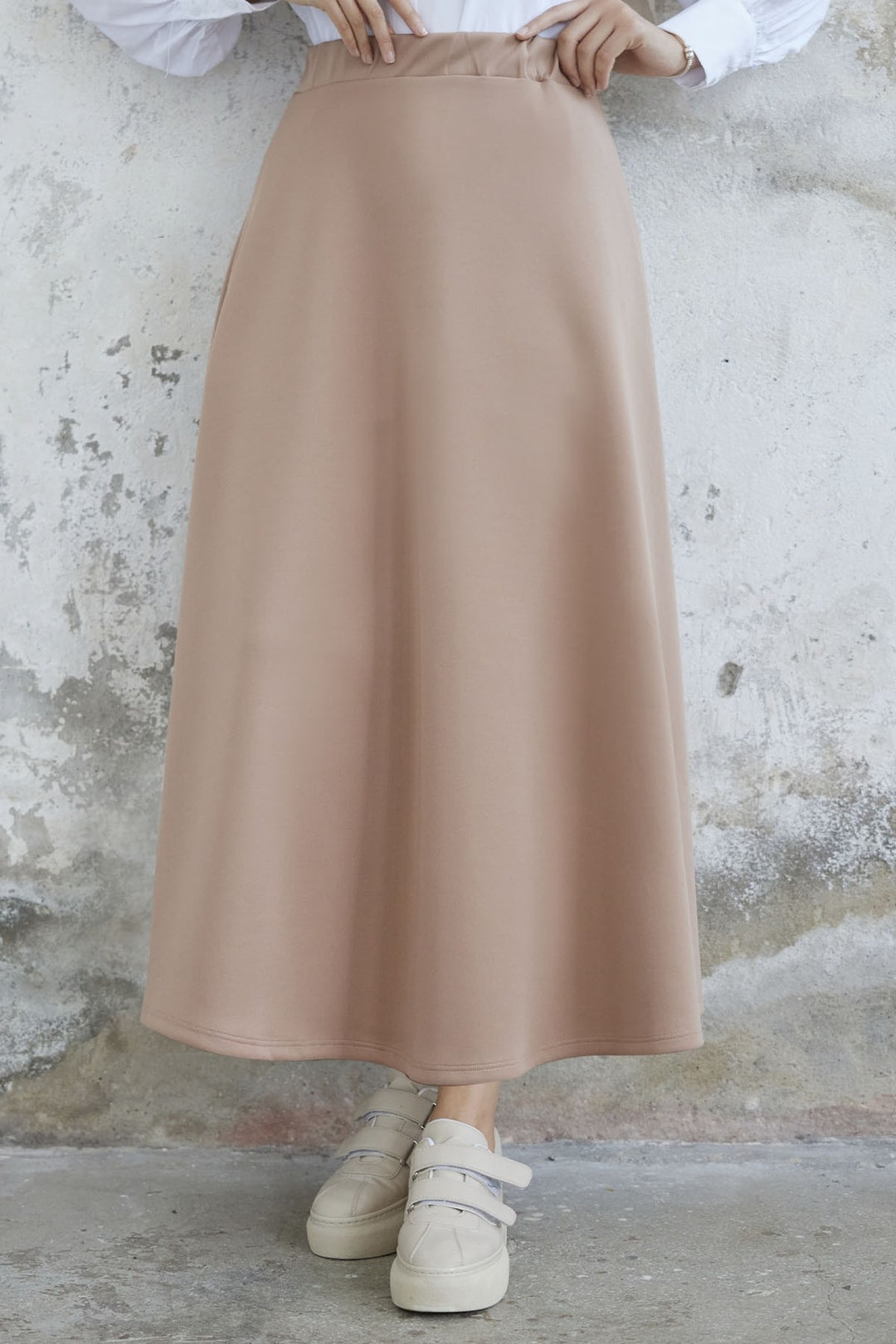 MDS Women Elly Scuba Skirt - Camel - Milton