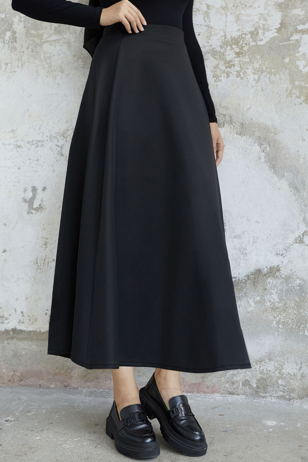 MDS Women Elly Scuba Skirt - Black - Brindisi
