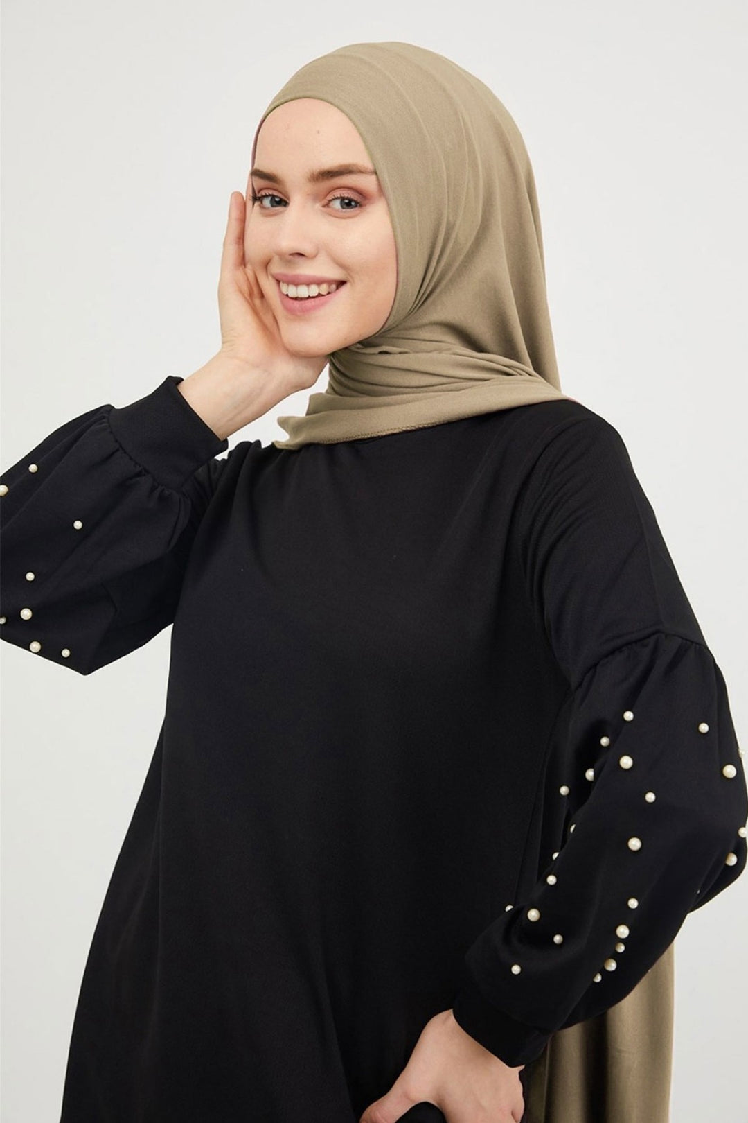 MDS Women Liny Crochet Shawl - Dark Beige - Anzio