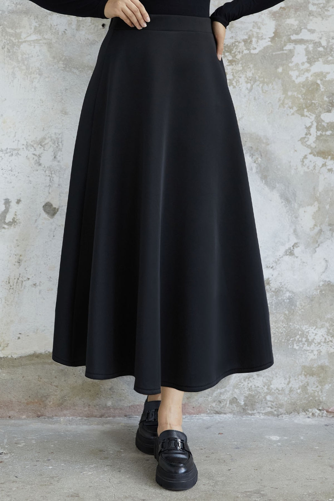 MDS Women Elly Scuba Skirt - Black - Brindisi