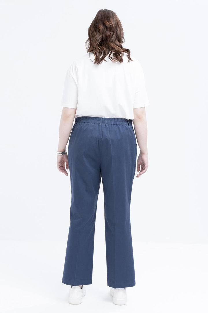 TLD Women Allday Indigo Indigo High-Waisted Plus Size Lycra Pants - Paços de Ferreira