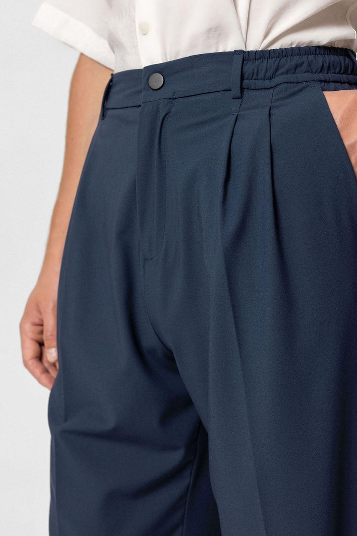 ANT Elastic Waist High Waist Pleated Men's Trousers - Bowmanville