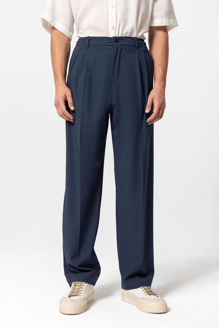 ANT Elastic Waist High Waist Pleated Men's Trousers - Bowmanville
