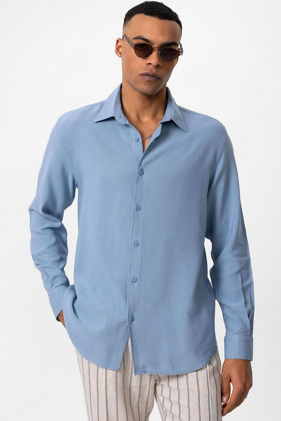 ANT Long Sleeve Linen Shirt - Hamm