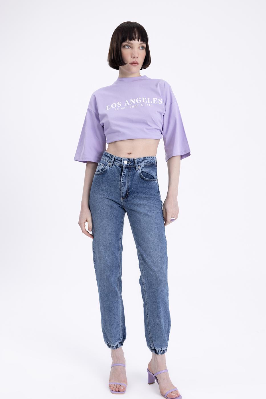 BSL Women Denim Jogger Pants - Wake Forest