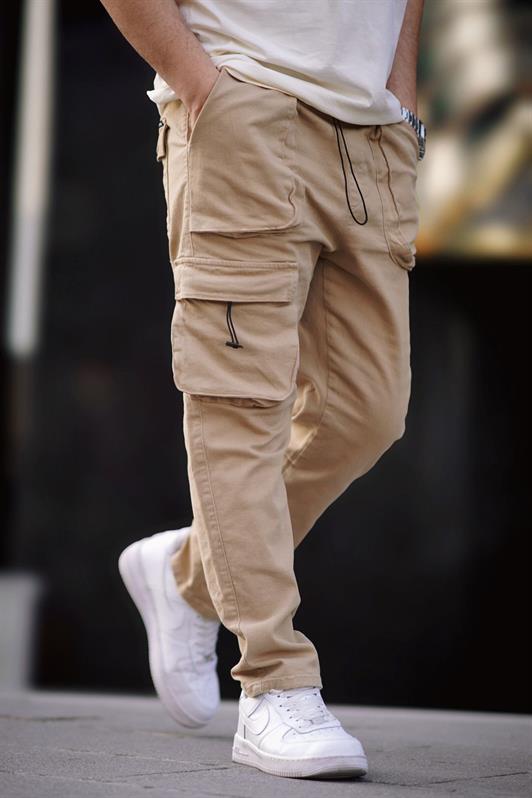 MDX Beige Cargo Pocket Men's Pants 6886 - Túxpam de Rodríguez Cano
