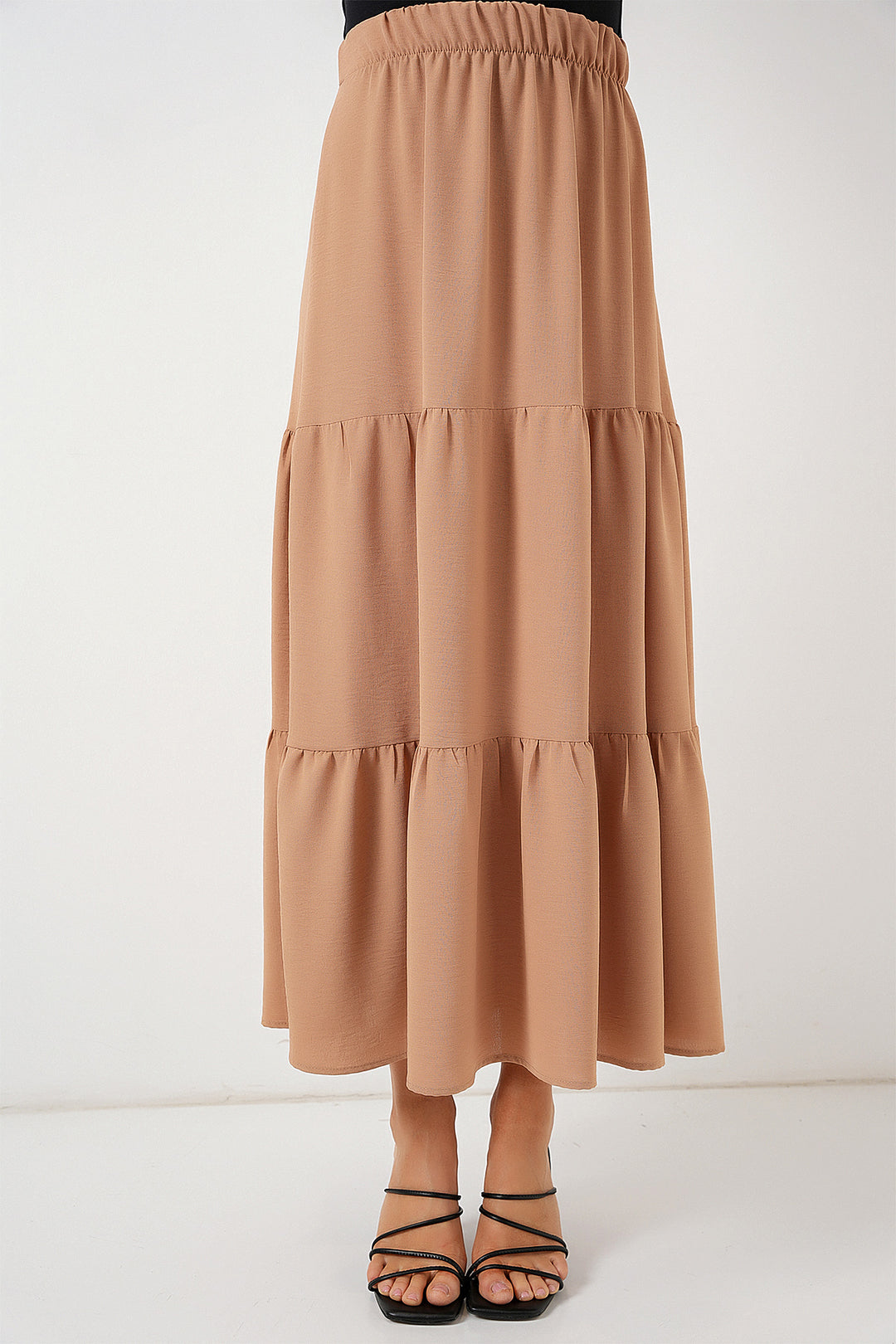 BGD Women Woman Ayrobin Long Skirt 8048 - Biscuit - Coachella