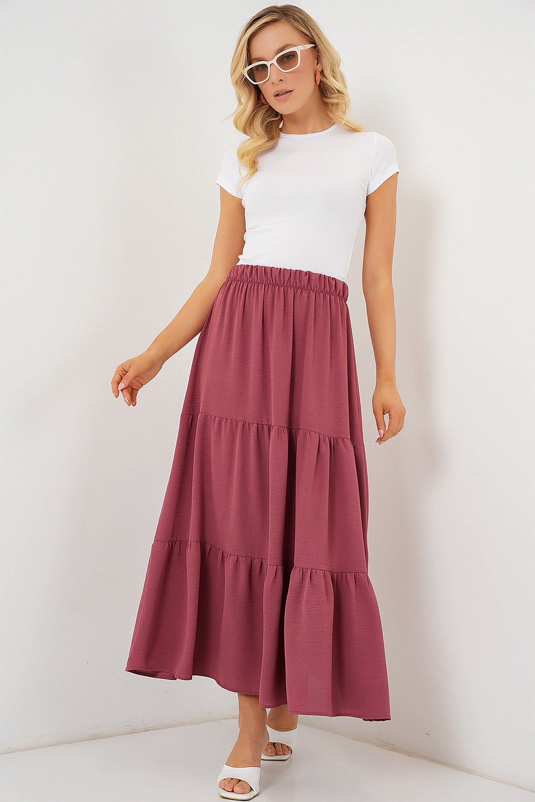 BGD Women Woman Ayrobin Long Skirt 8048 - Rose Pink - Riverside