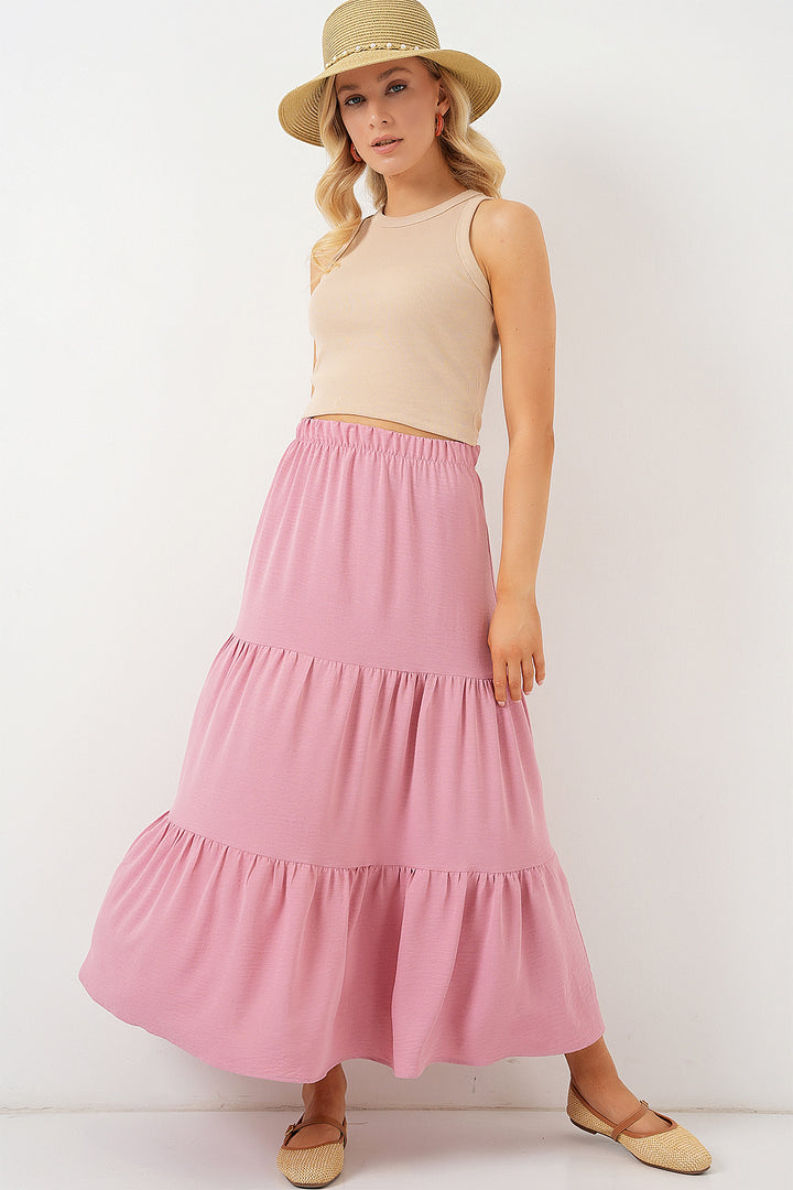 BGD Women Woman Ayrobin Long Skirt 8048 - Powder - Venlo