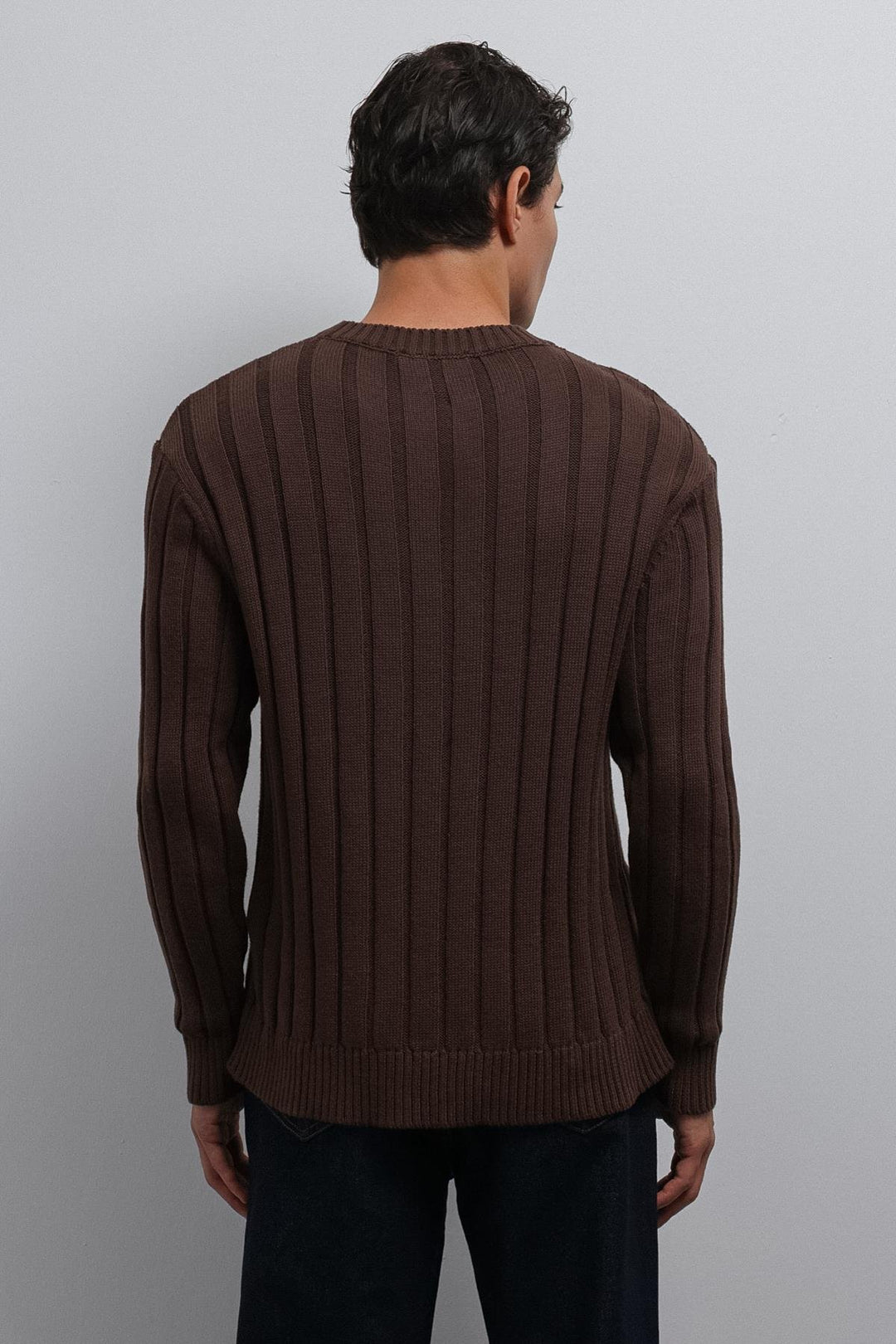 ANT Antioch Coffee 100% Cotton Thread Men's Sweater - Mafamude
