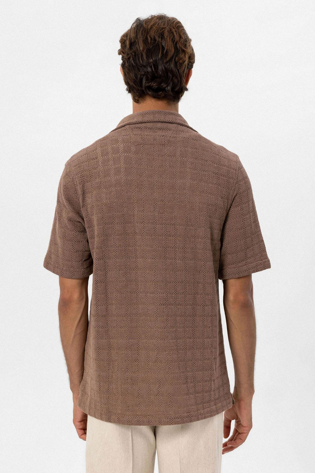 ANT Apache Collar Square Knitted Men's Shirt - Turin