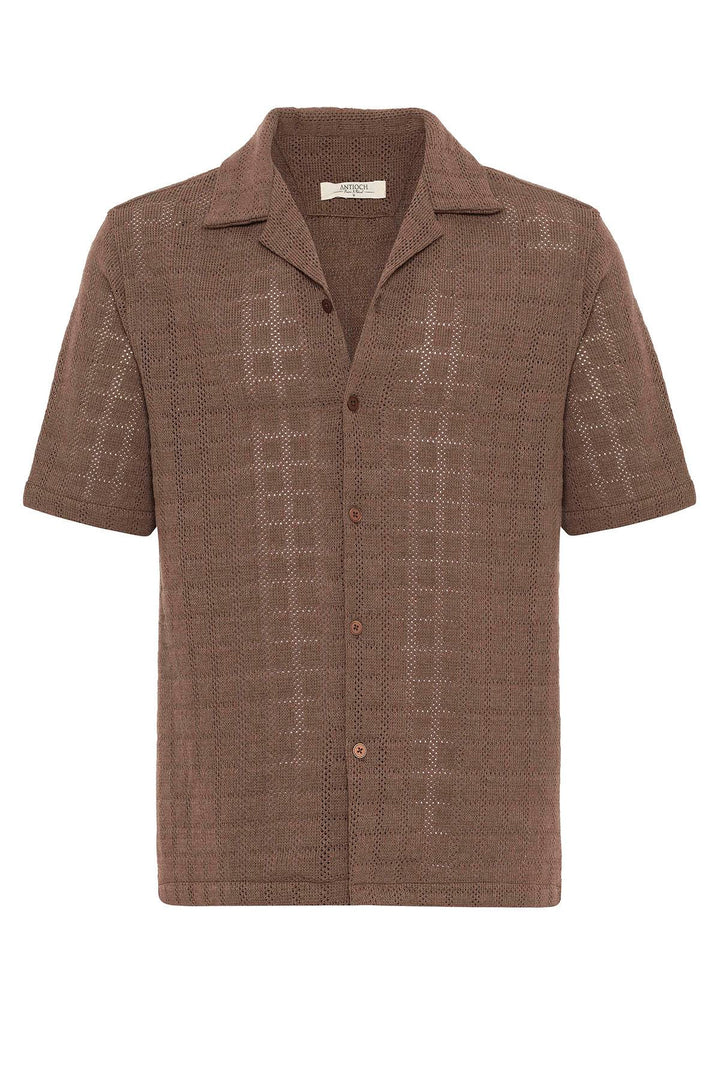 ANT Apache Collar Square Knitted Men's Shirt - Turin