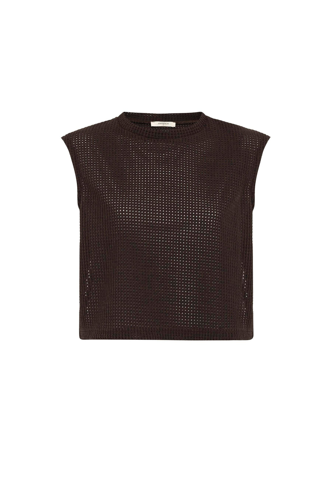 ANT Antioch Coffee Lace Knit Textured Women's Top - Kempen